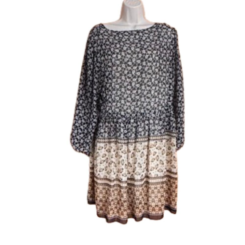 Tommy Hilfiger women's lined balloon sleeve fit & flare dress, size 12 (A56)